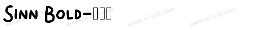 Sinn Bold字体转换